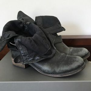 Moto Boots Foldover Worn-in Fabulous!